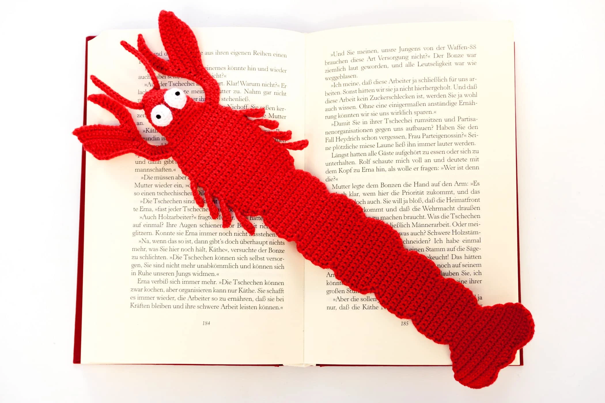 Larry Lobster Bookmark Crochet Pattern