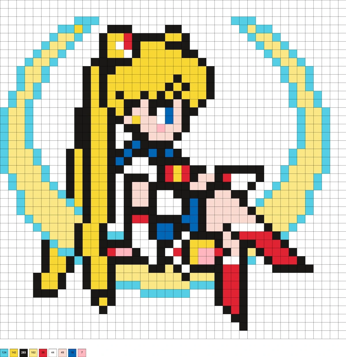 Sailor Moon on a moon