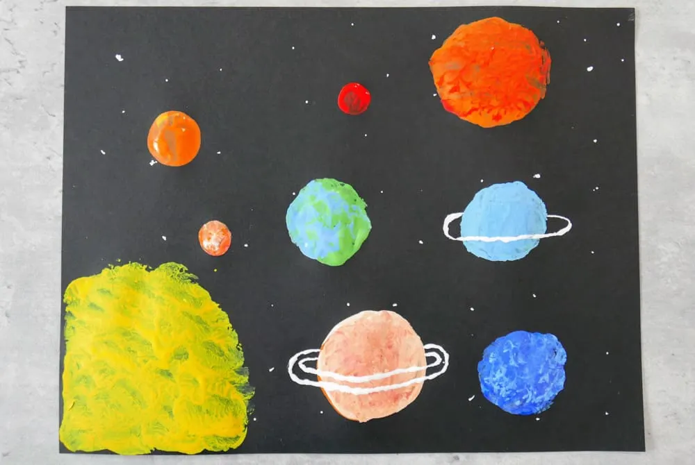 Easy Solar System Craft For Kids