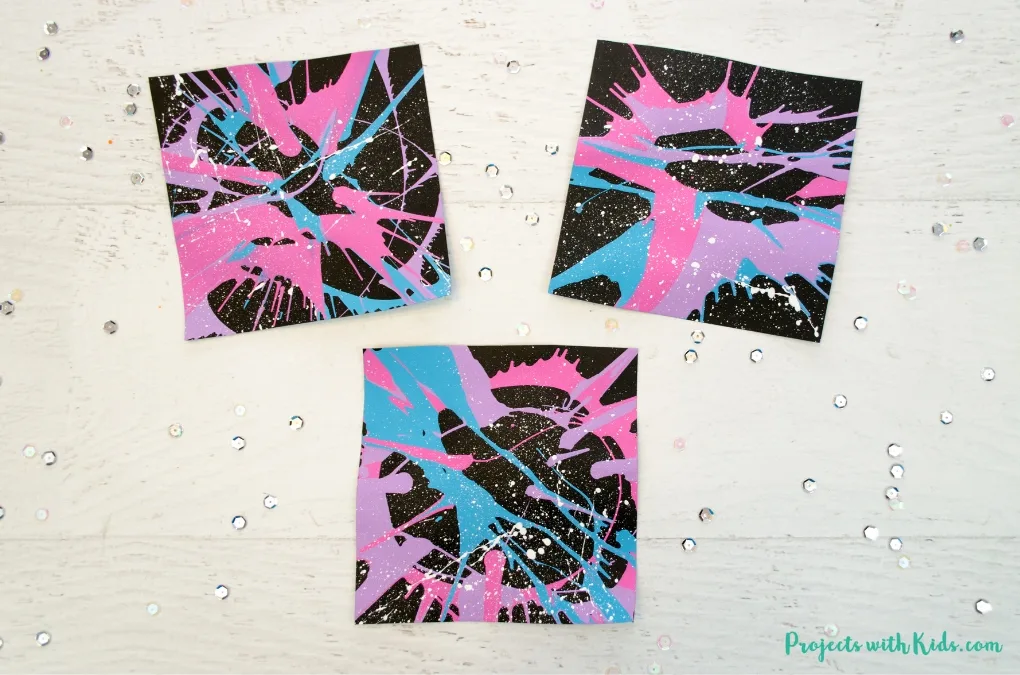 galaxy spin painting art