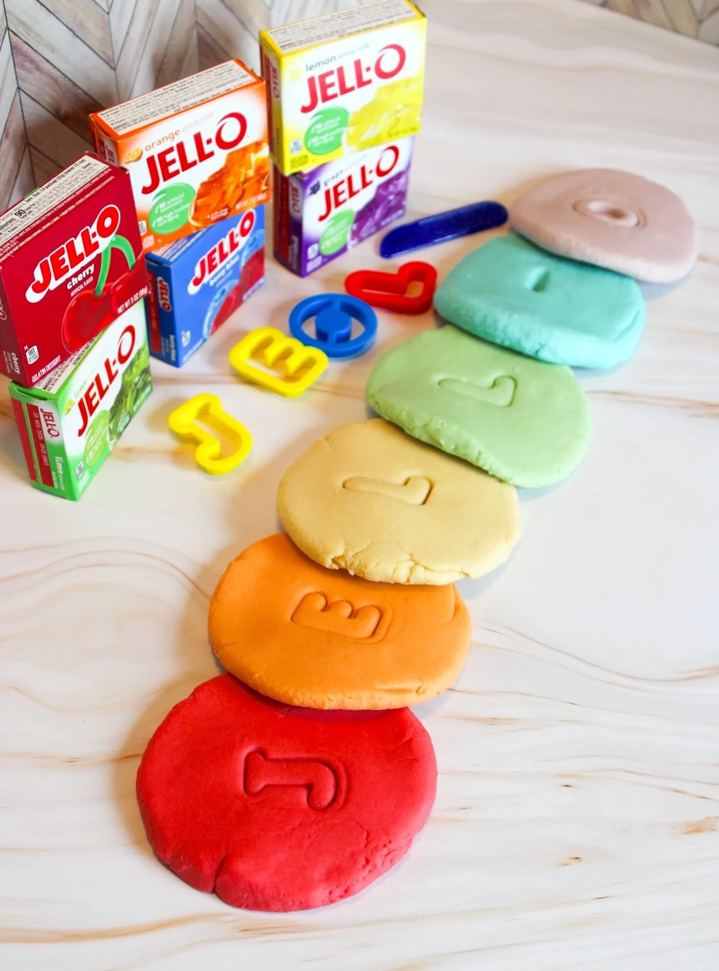 diy jello playdough