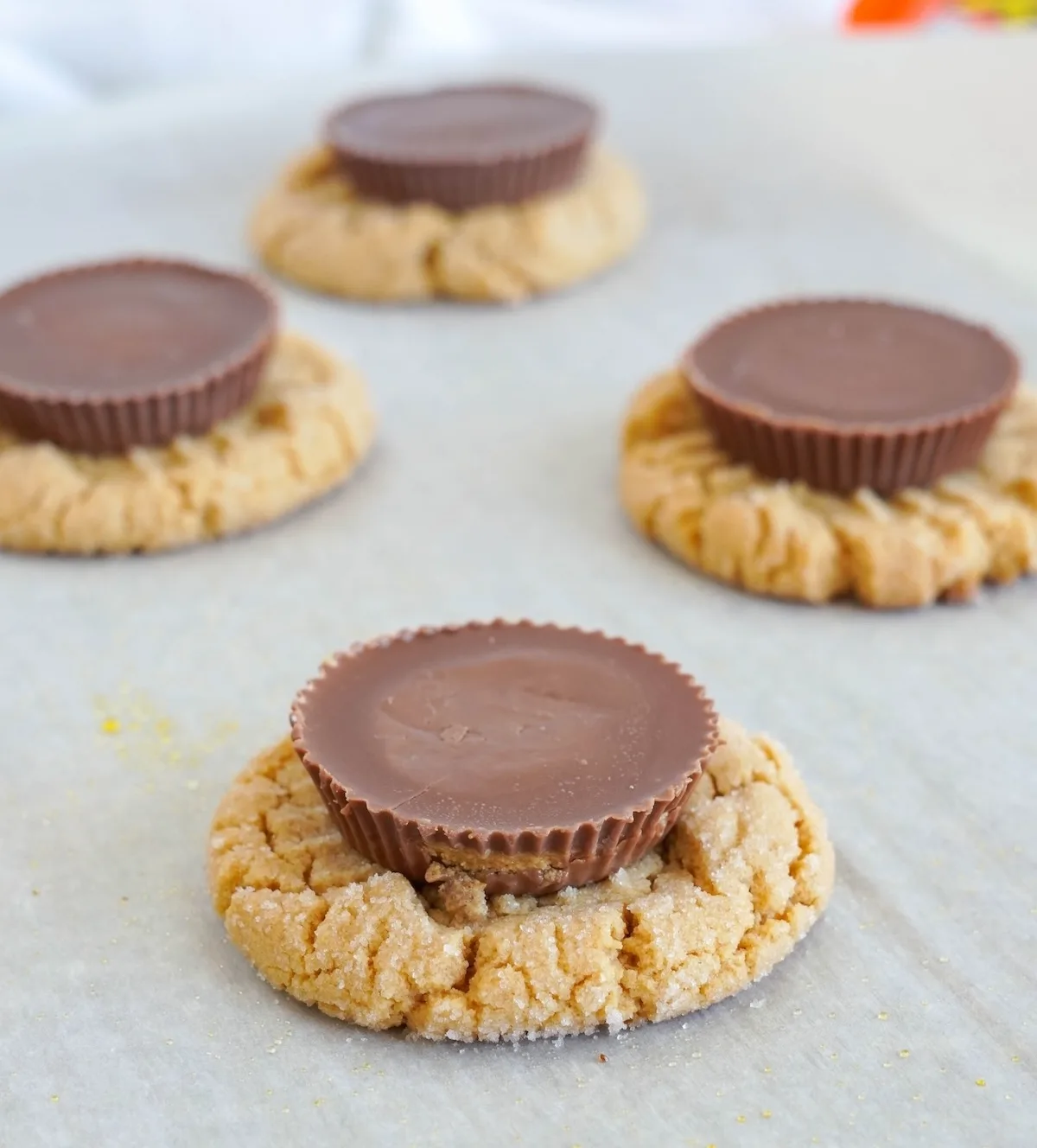 Press Down the Reese's Cups Into the Cookies