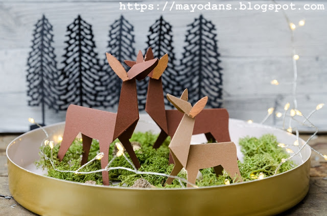 DIY origami deer