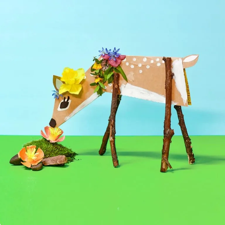 Make A Cardboard Deer