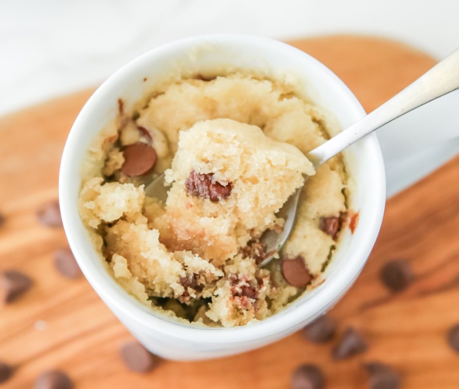 chocolate chip easy mug cake recipe