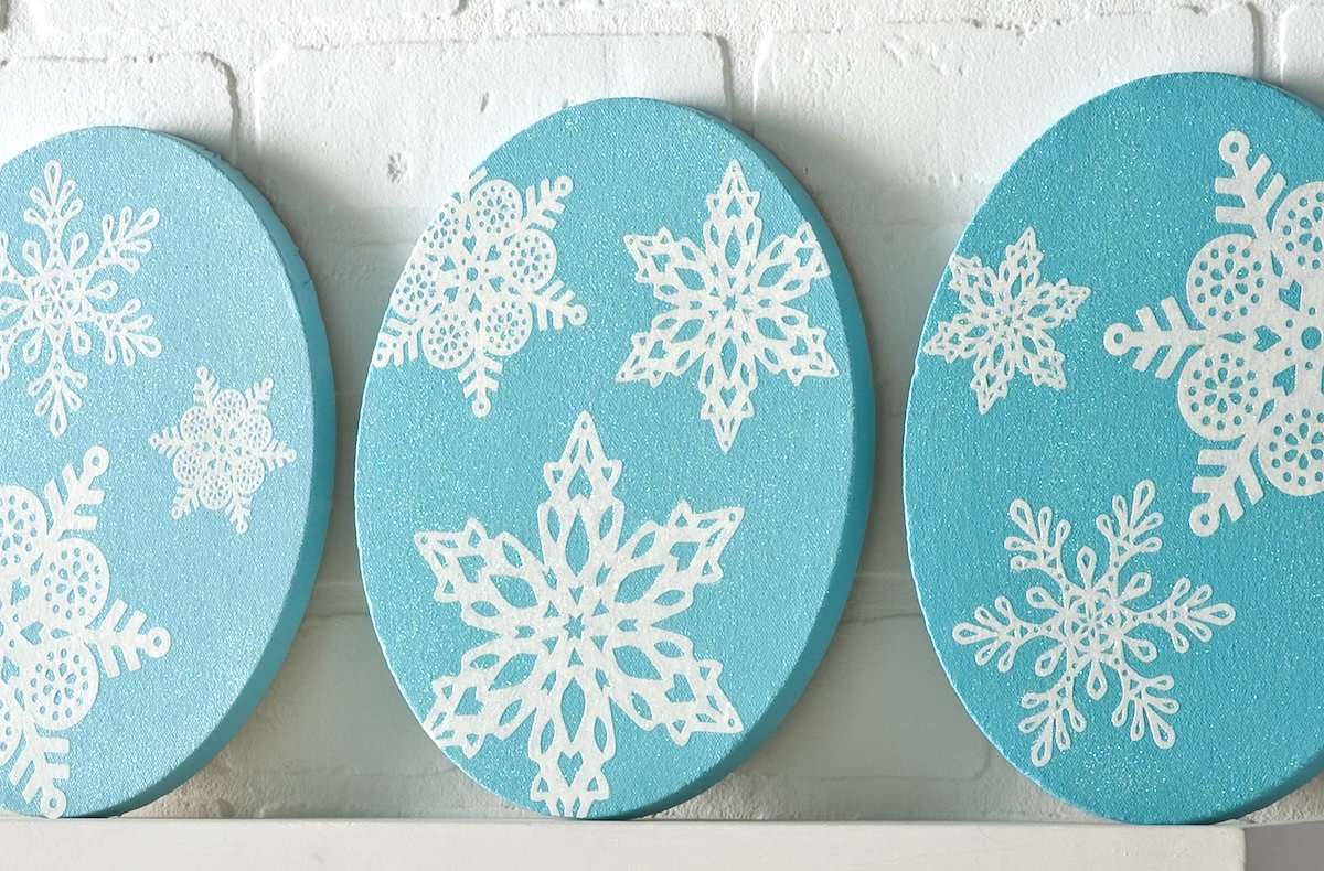 DIY winter wall art