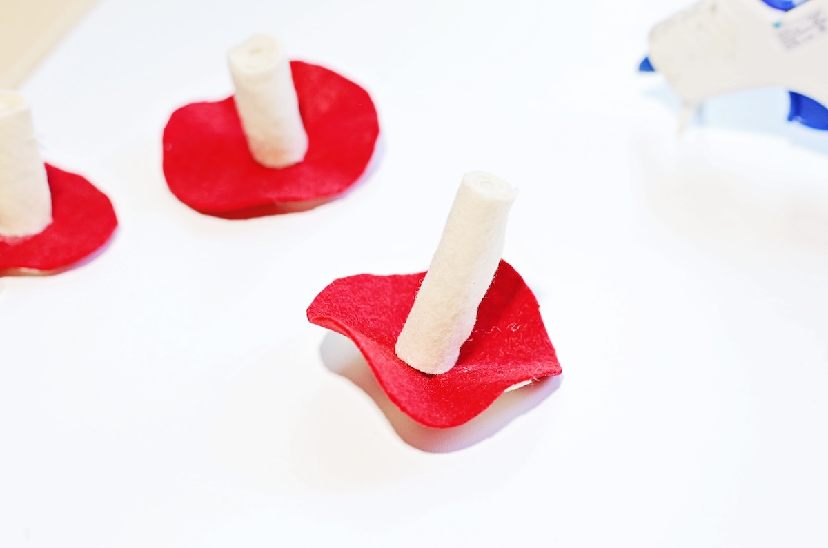Glue Stems to Tops