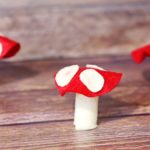 cute mushrooms made of felt