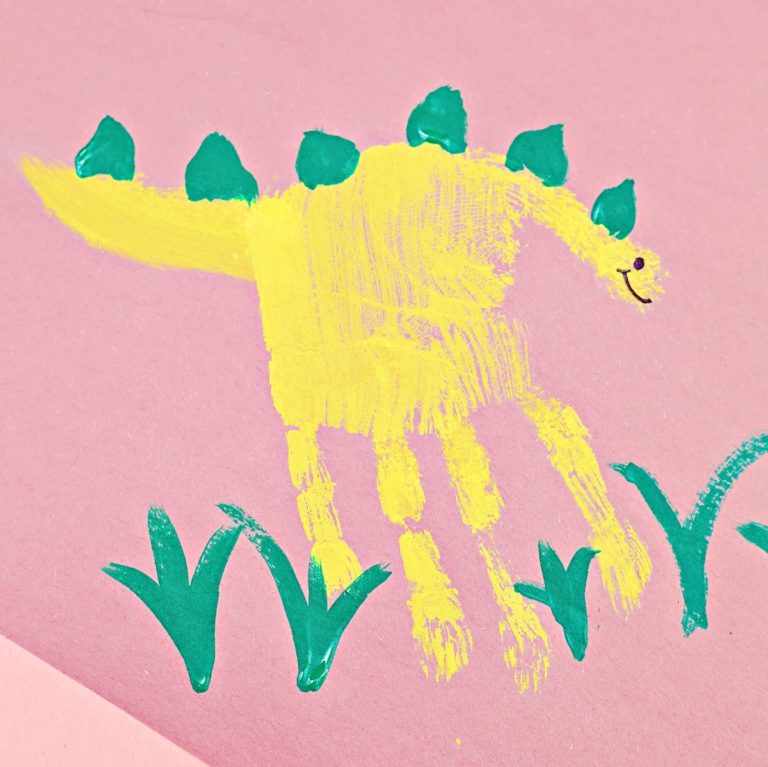 dino hand print