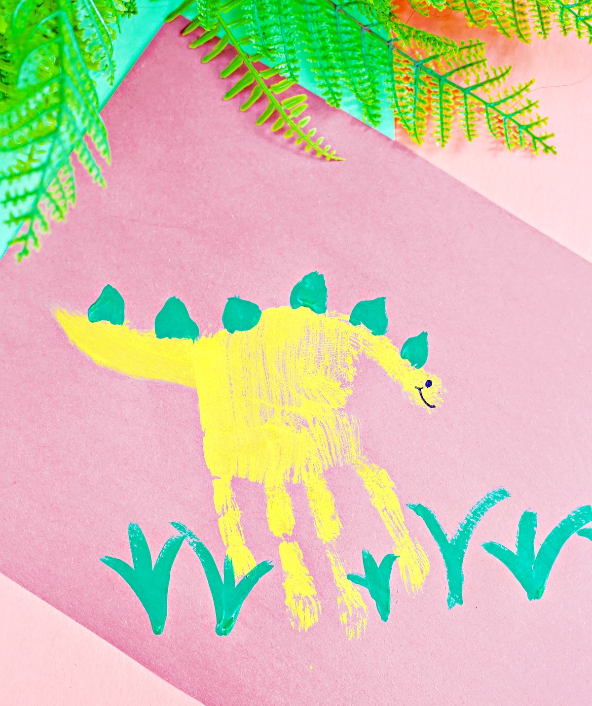 dino handprint art