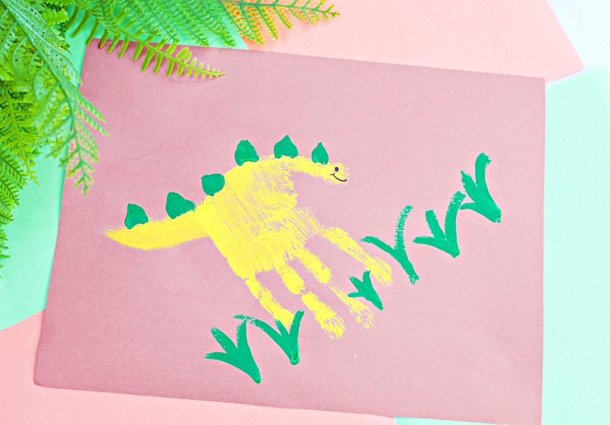 dino handprint craft