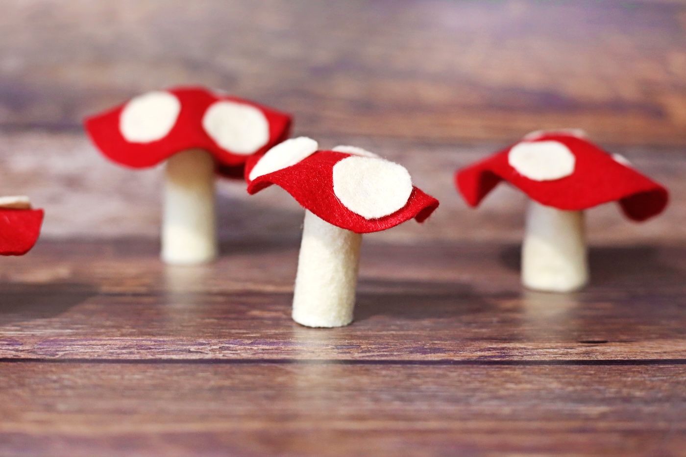 felt mushrooms that kids can make