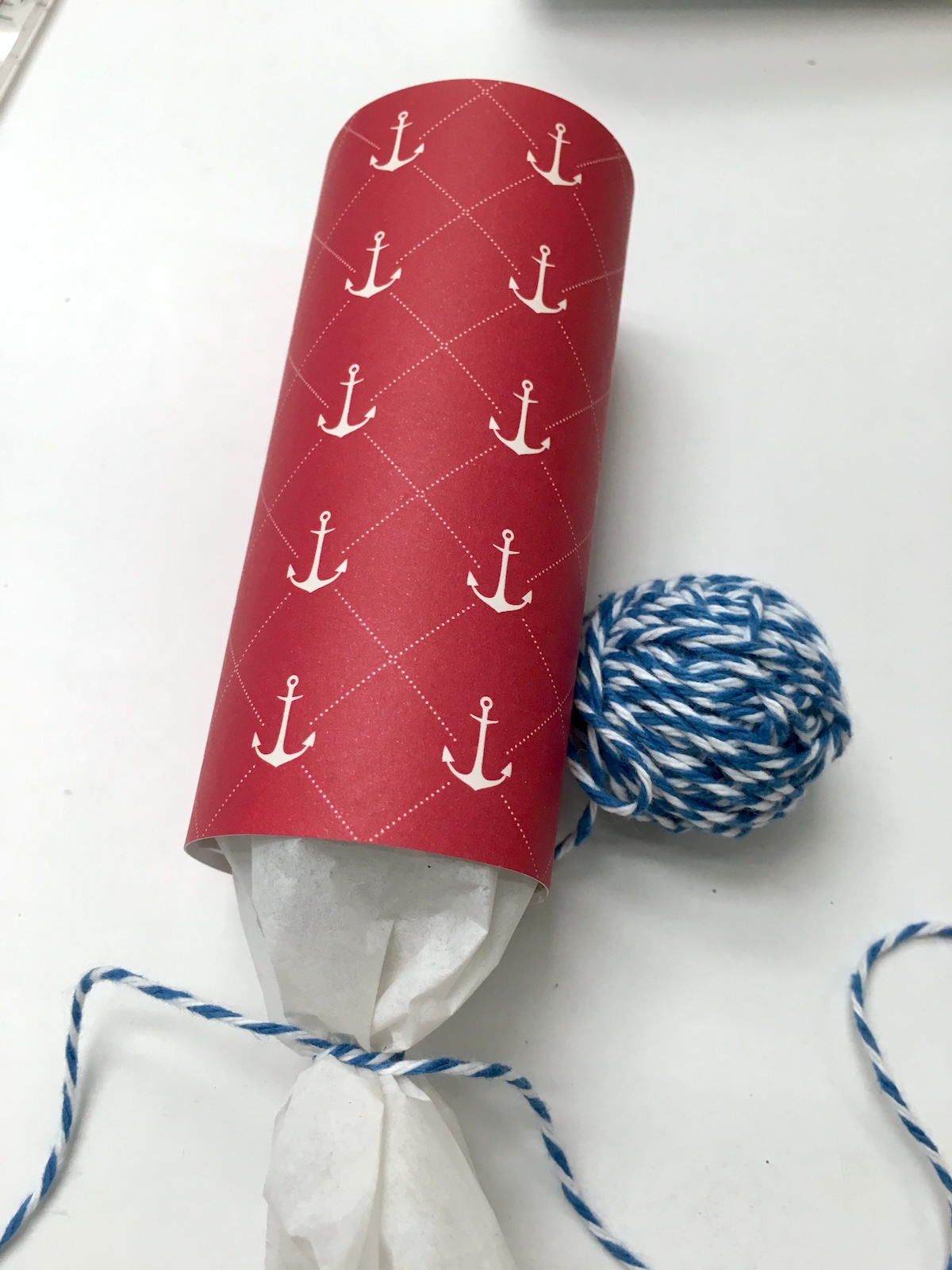 Tie the end of the favor with baker's twine
